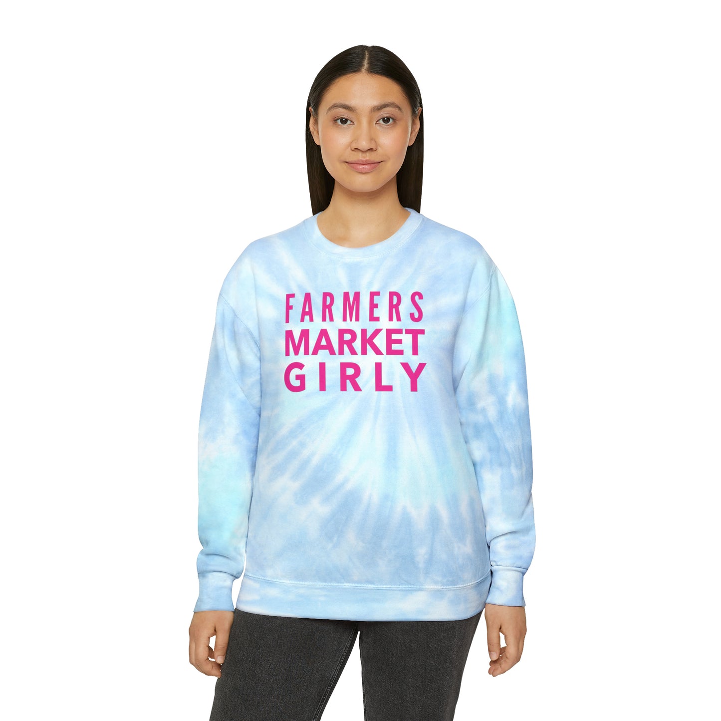 Farmers Market Girly - Tie-Dye Crewneck sweatshirt